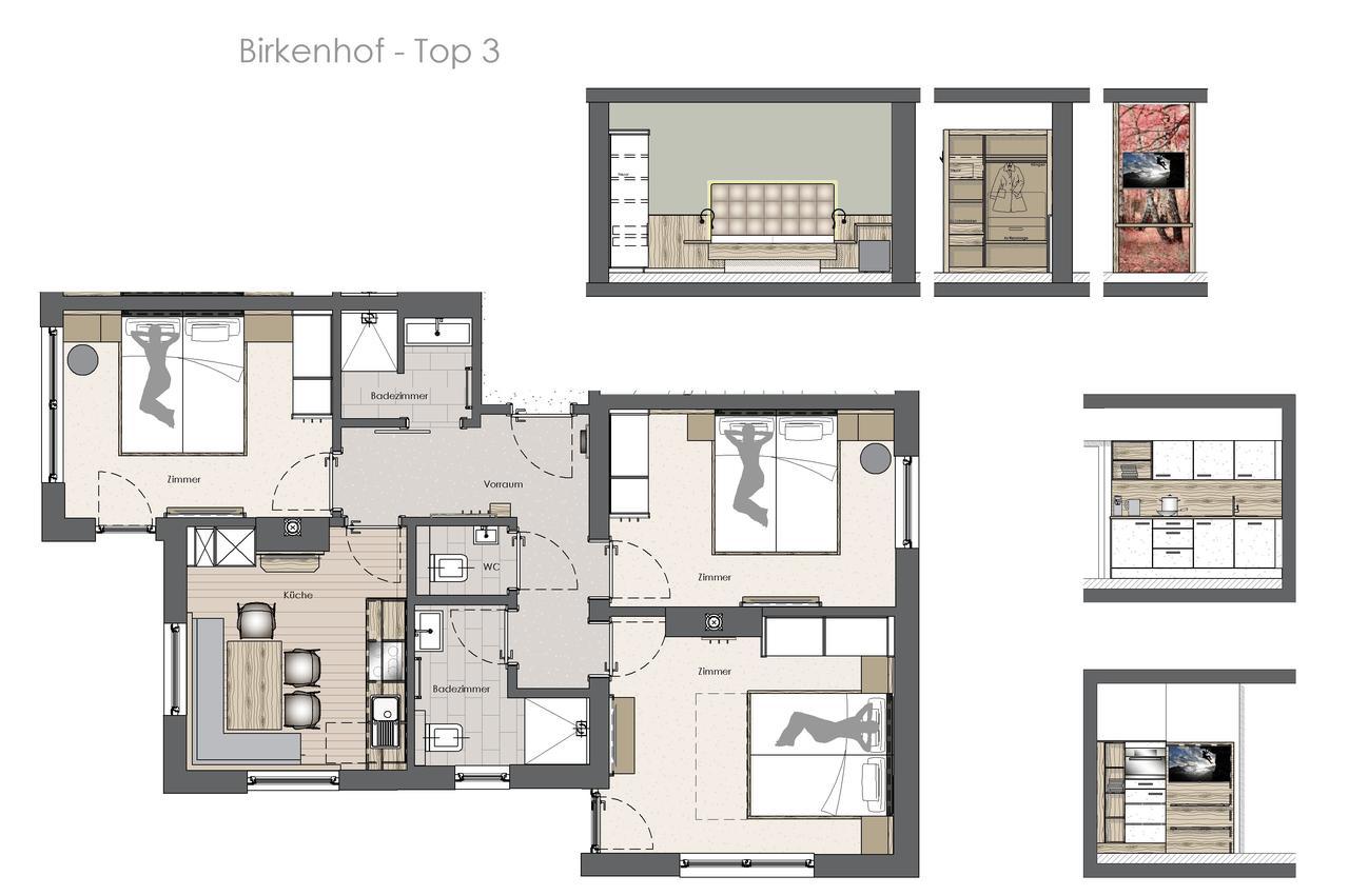 Appartamento Birkenhof Zell am Ziller Esterno foto