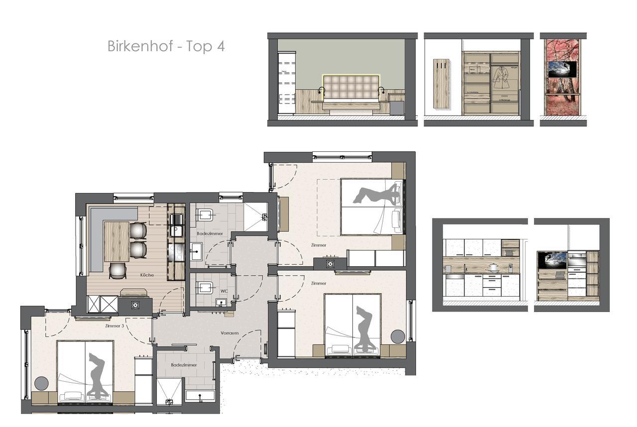 Appartamento Birkenhof Zell am Ziller Esterno foto