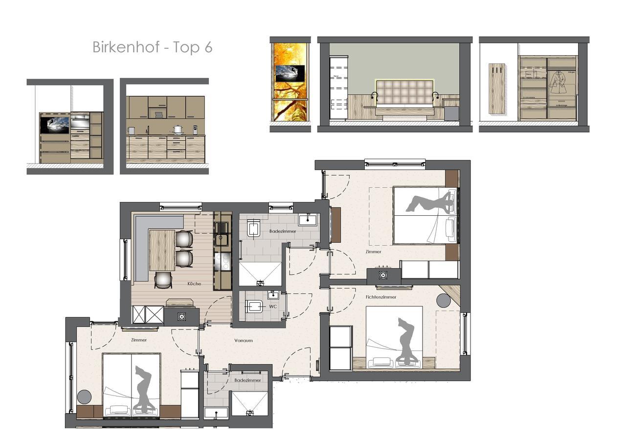 Appartamento Birkenhof Zell am Ziller Esterno foto